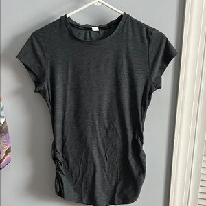 New Balance workout shirt, medium, form fitting, gray